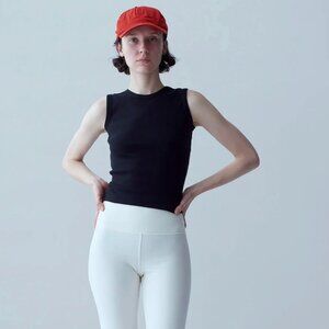 NU SWIM ORGANIC COTTON SHELL TANK - BROWN